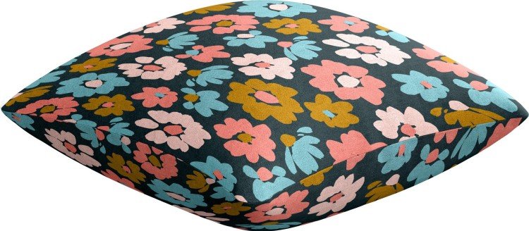 Подушка квадратная Cortin «Яркие цветы»